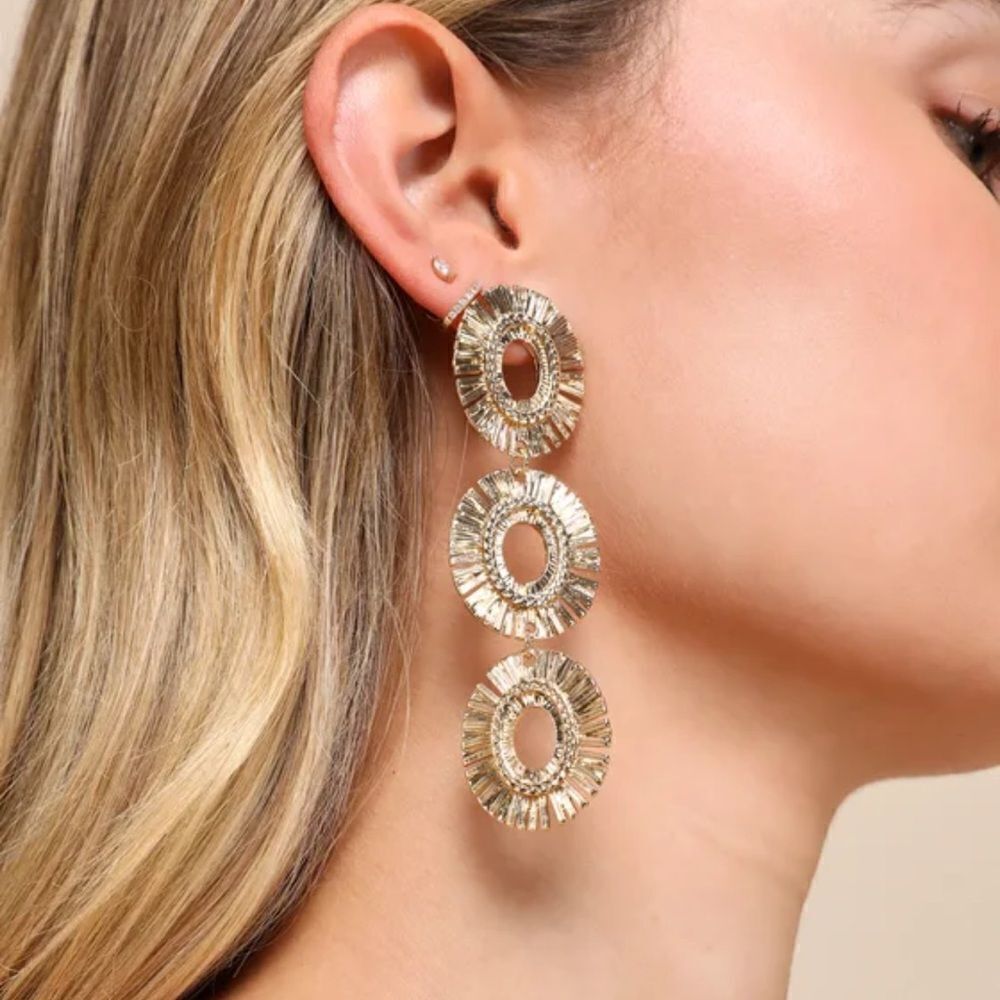 Vintage style drop earrings N297